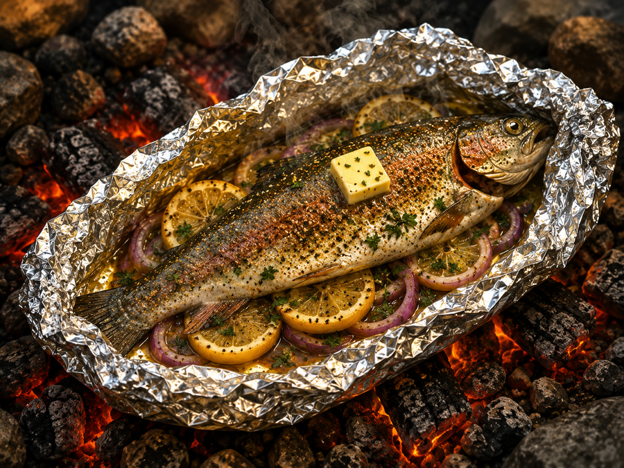 Campfire Foil Packet Trout