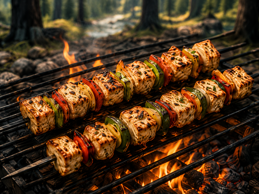 Campfire Grilled Chicken Skewers