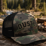 Dusty's Embroidered Camo Trucker